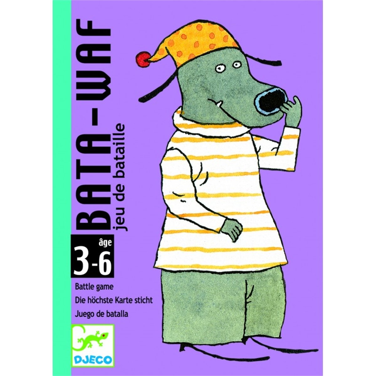 Jeu de Cartes- Bata Waf - Jeu de bataille multicolore, DJECO
