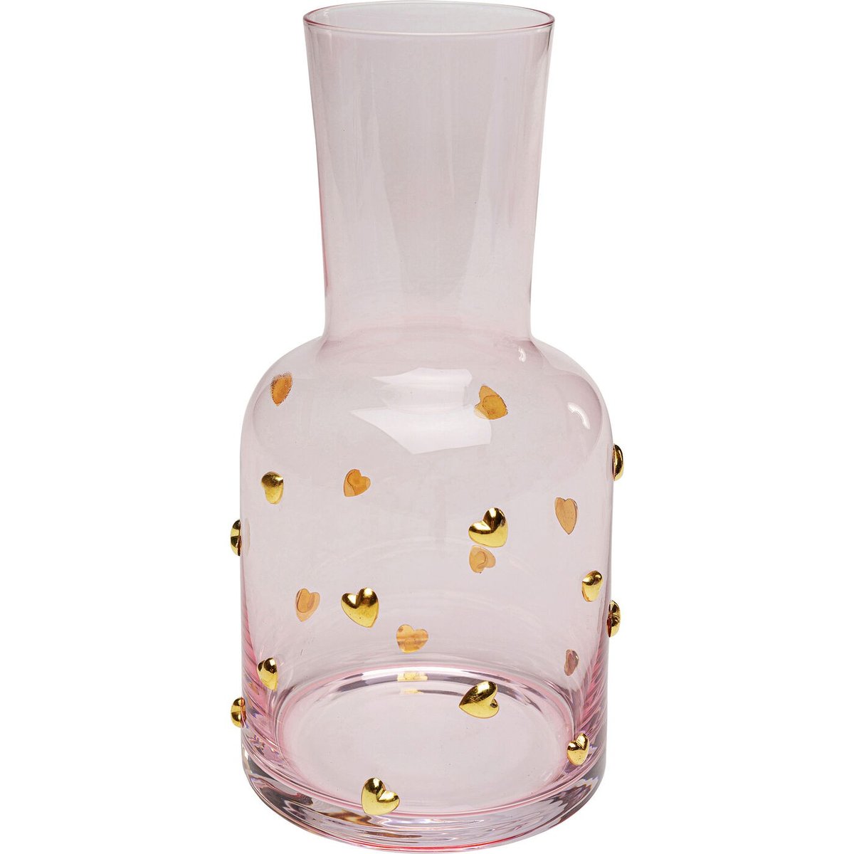 Carafe en verre, PARTY HEARTS rose, KARE DESIGN