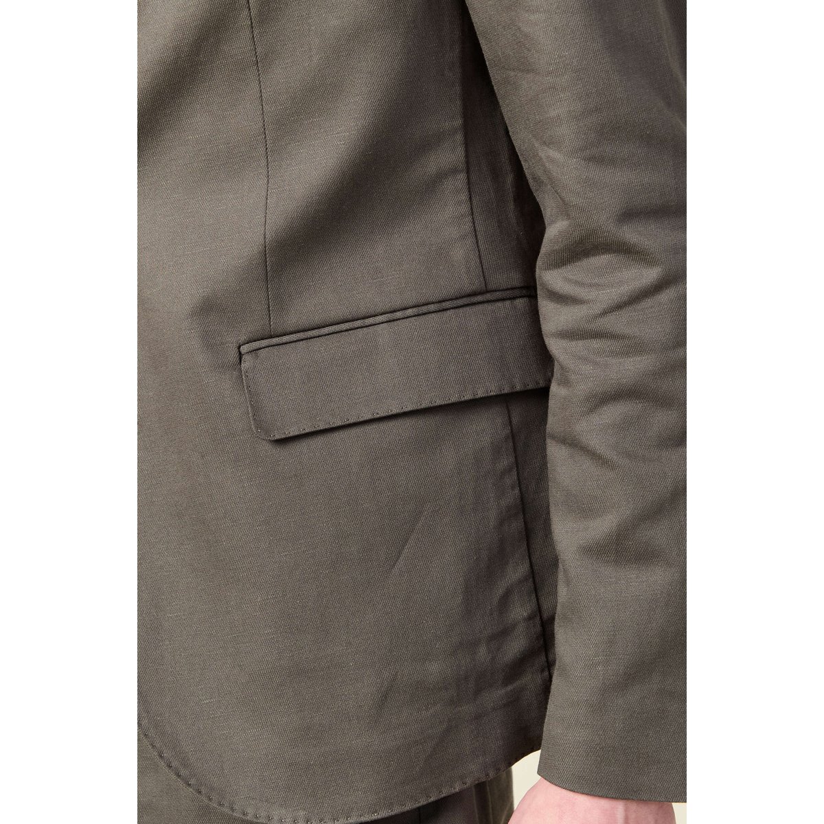 Blazer manches longues col classique vert foncé, BONOBO