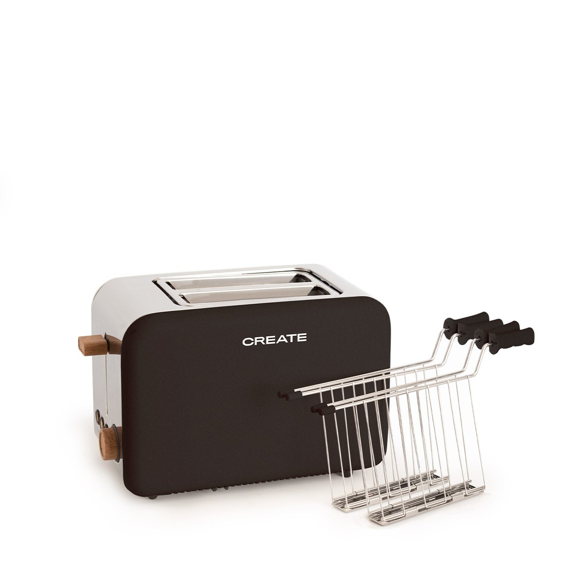 Pack TOAST RETRO + 2 GRILLES noir, CREATE