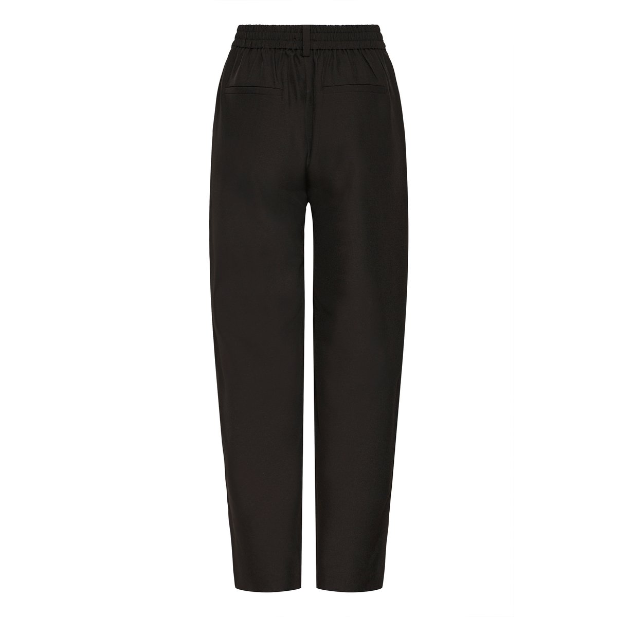 Pantalon coupe droite avec plis et poches devant noir, ICHI