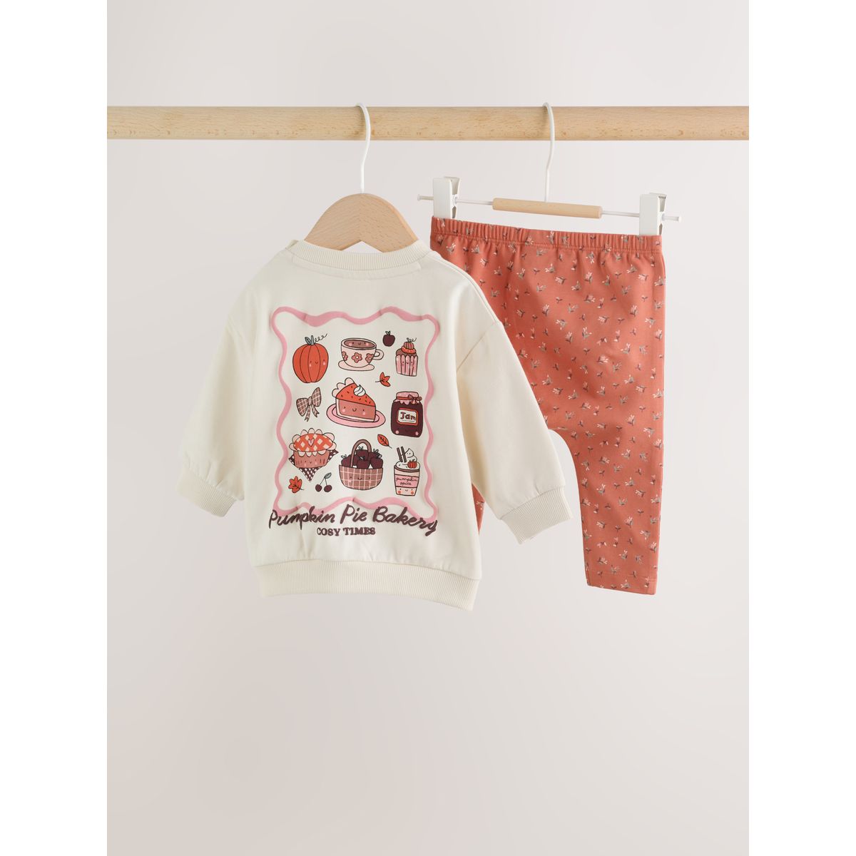 Ensemble sweat et legging citrouille écrue, NEXT