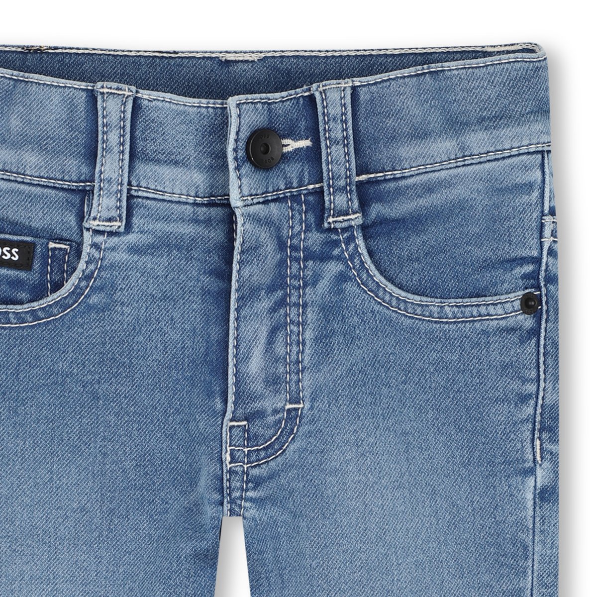 Pantalon en denim double stone+bleach, BOSS KIDSWEAR