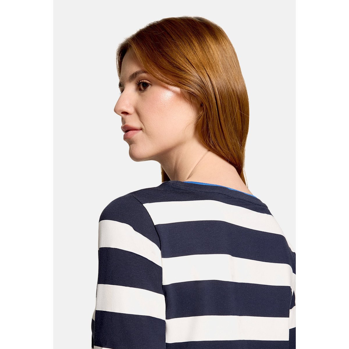 T-shirt basique à impression bleu/blanc, BETTY BARCLAY