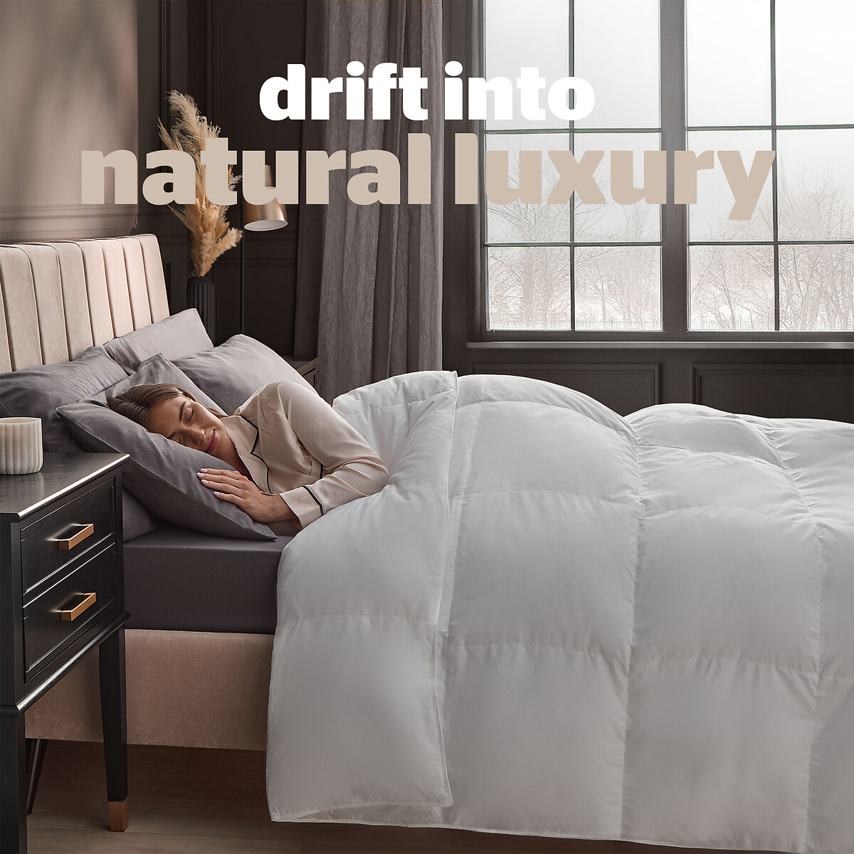 Hungarian Goose Feather Down 10.5 Tog Duvet white, SILENTNIGHT