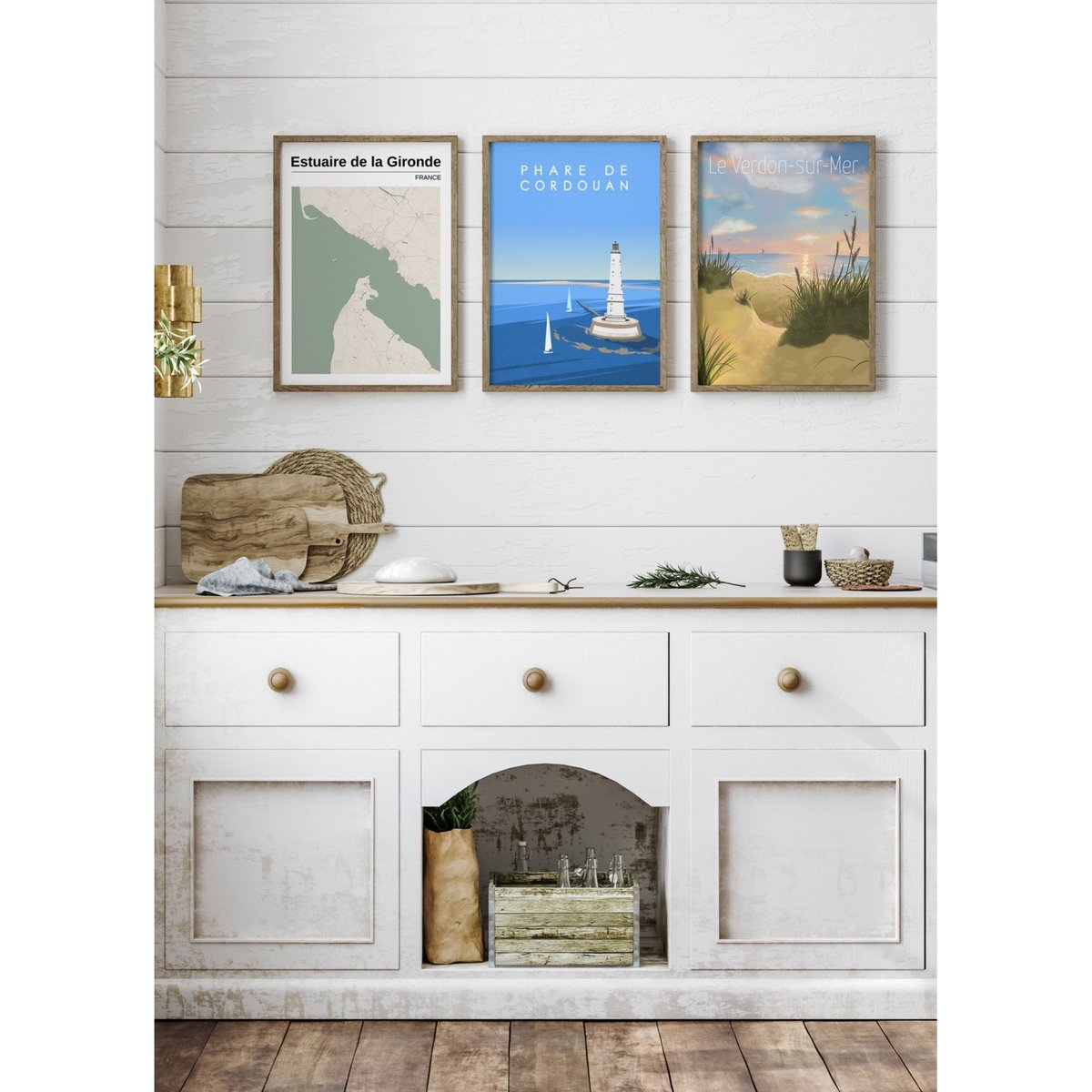 Affiche Phare de Cordouan blanc, L'AFFICHERIE