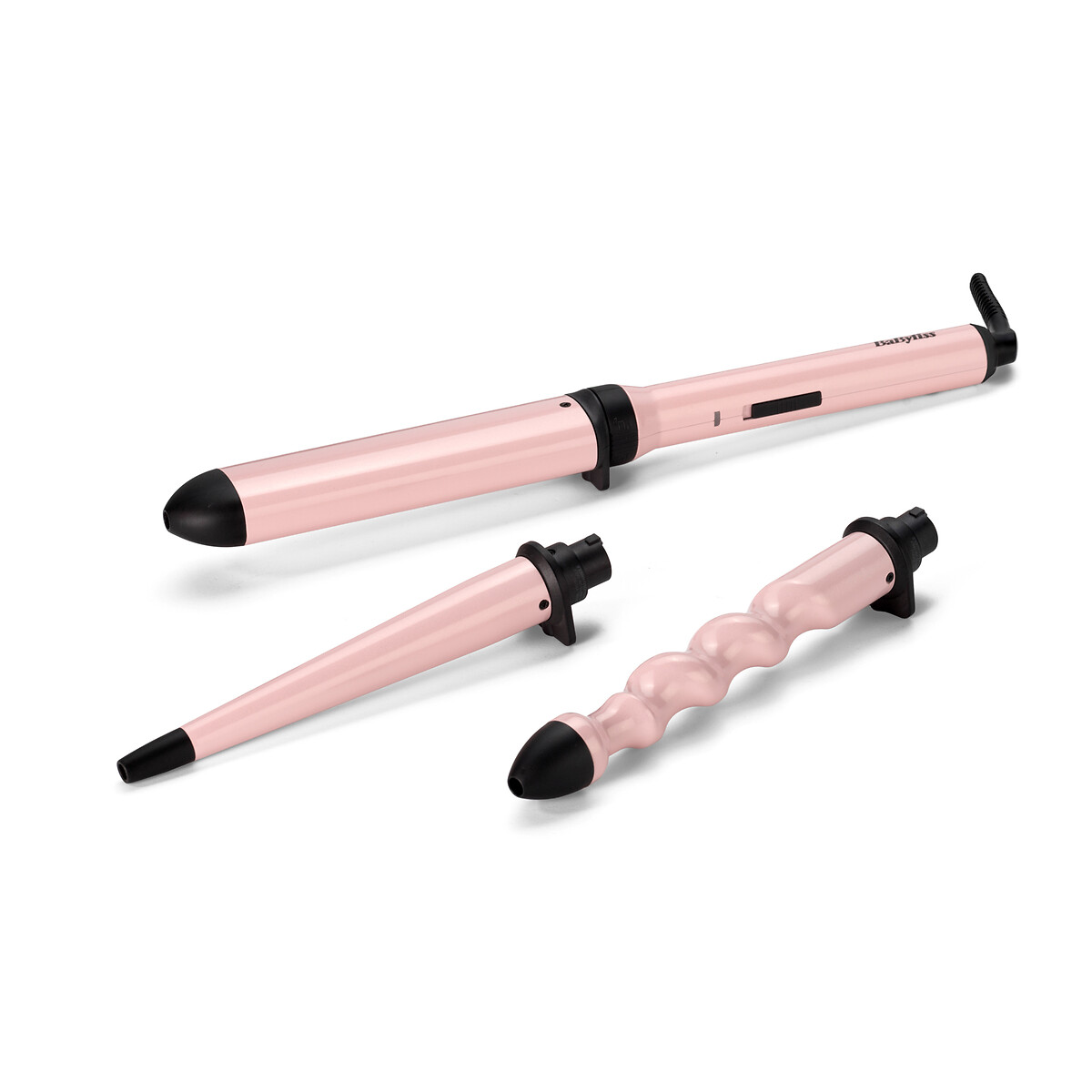 Krultang multistyler Curl and Wave trio roze/zwart, BABYLISS