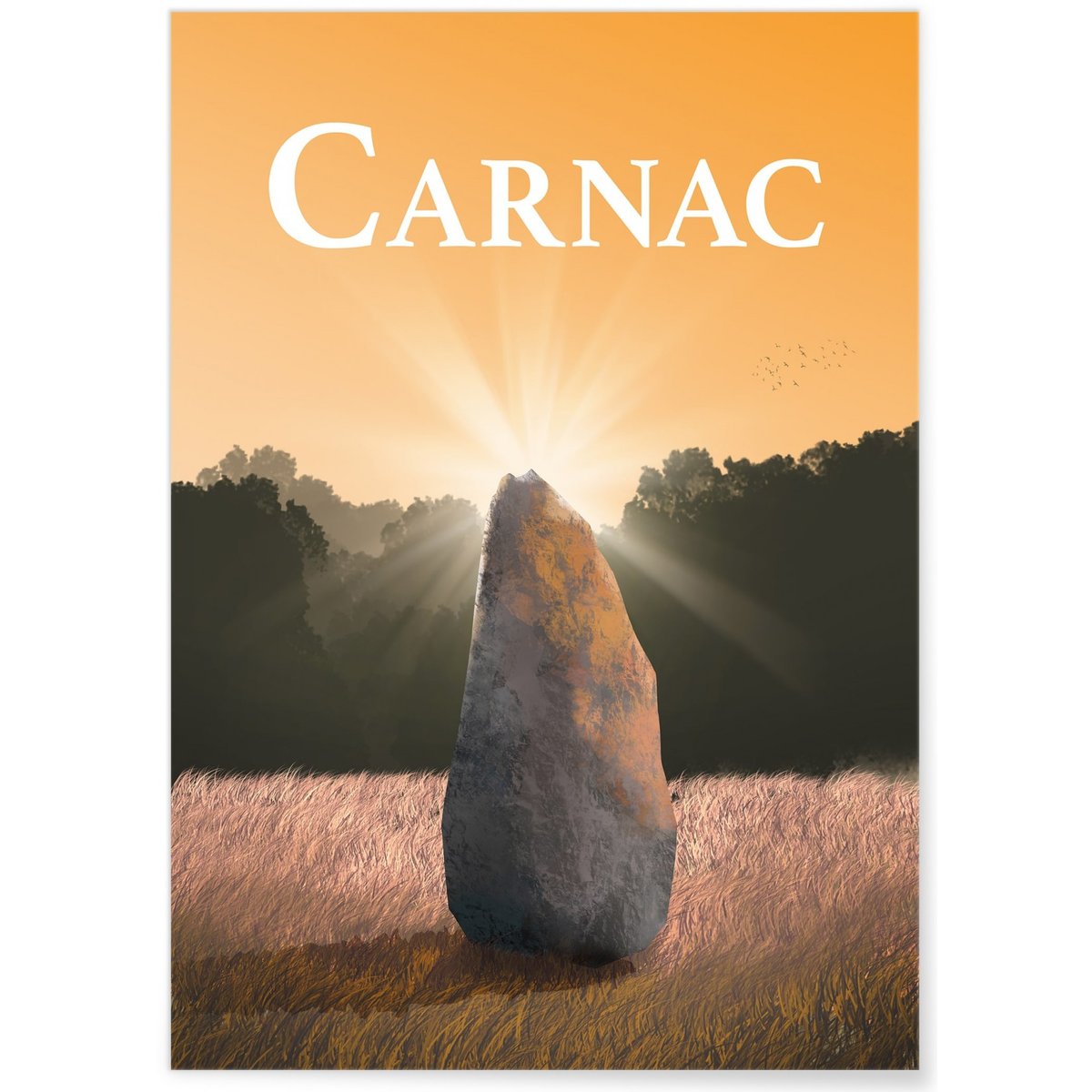 Affiche ville Carnac blanc, L'AFFICHERIE