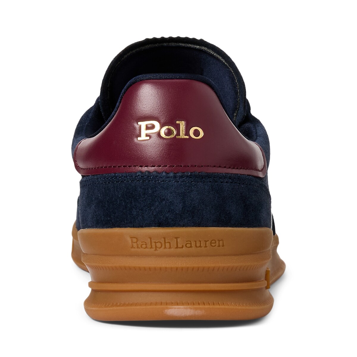 Baskets cuir et suède Heritage Aera bleu marine/vert, POLO RALPH LAUREN