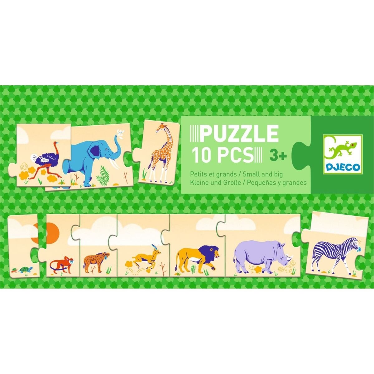 Puzzle frise Petits et grands multicolore, DJECO