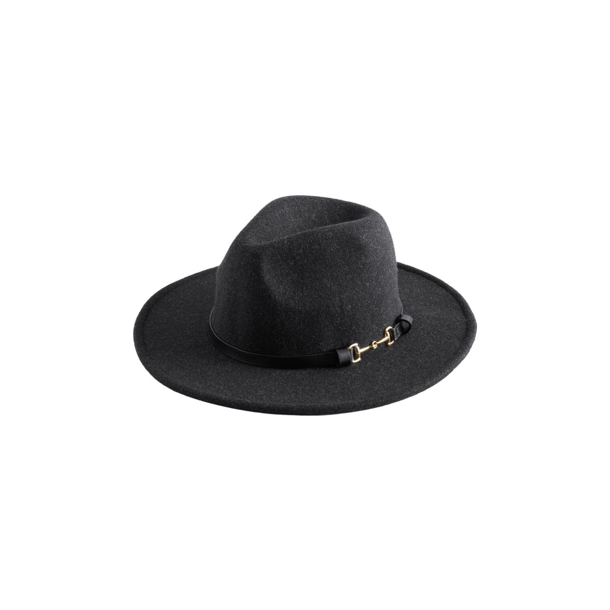 Chapeau fedora avec détail mors noir, NEXT
