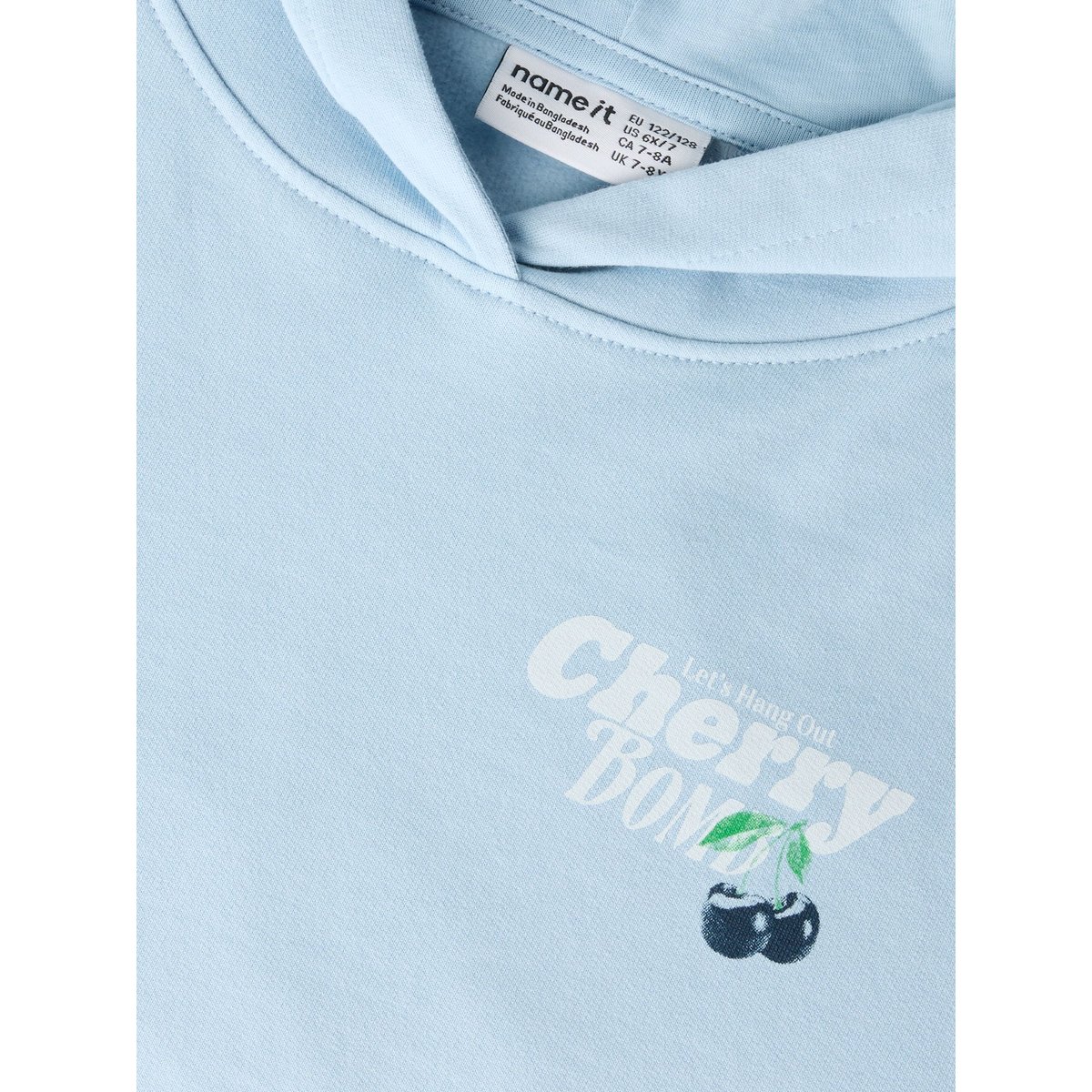 Sweat À Capuche bleu - cashmere blue1, NAME IT
