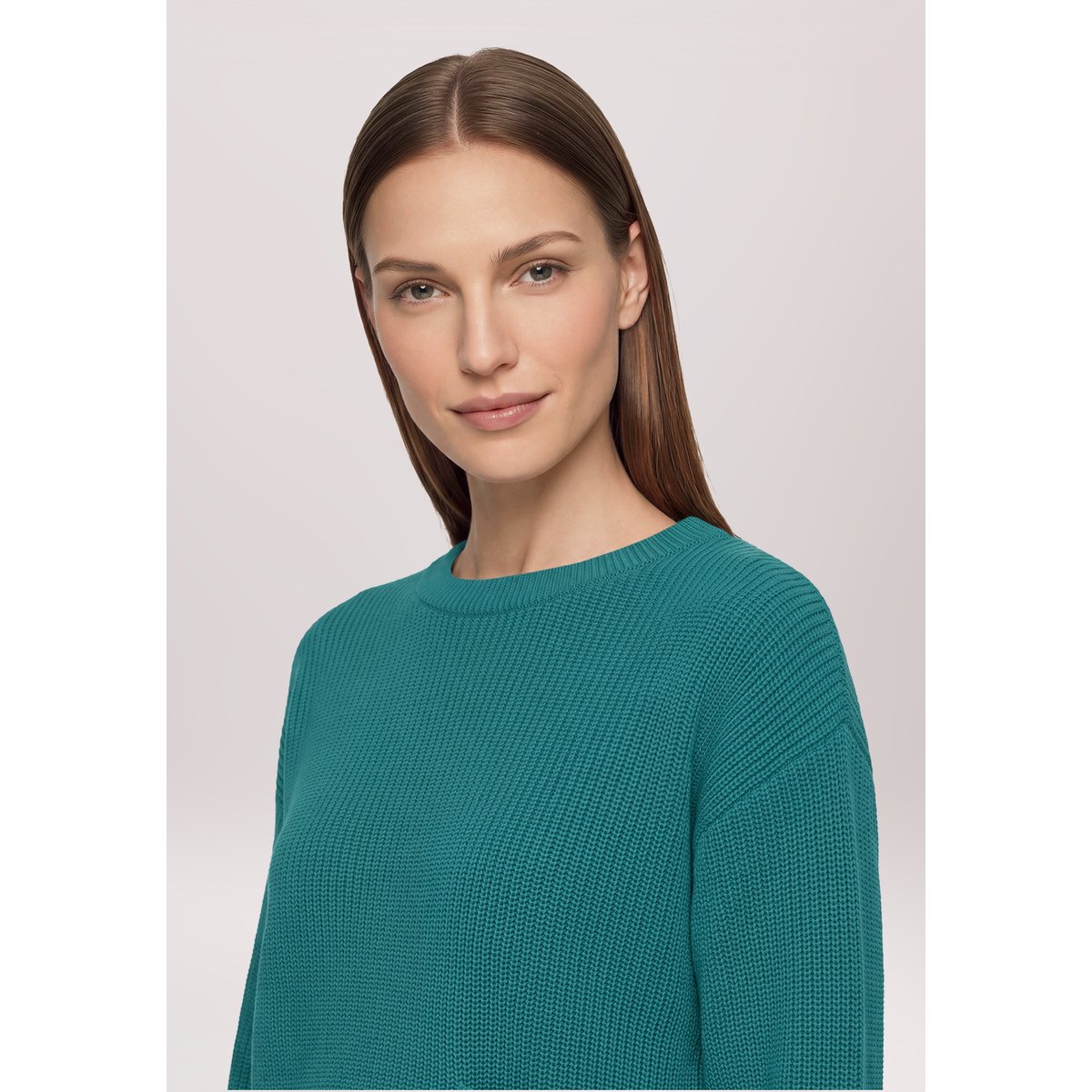 Pull-over en maille à poches plaquées atlantic deep, BETTY BARCLAY