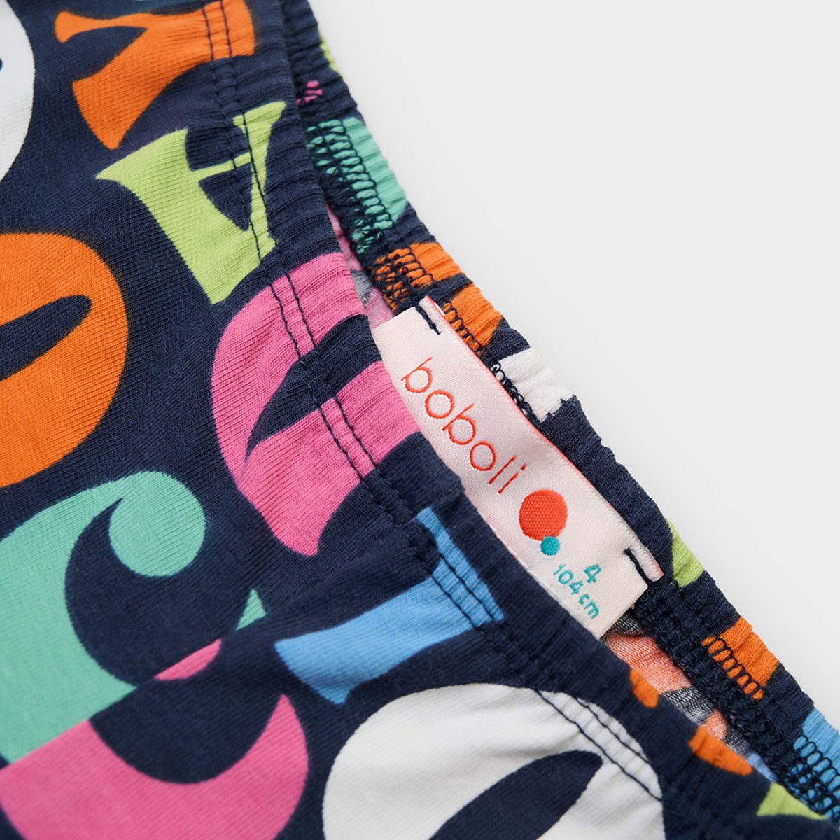 Legging fille imprimé lettres multicolore, BOBOLI