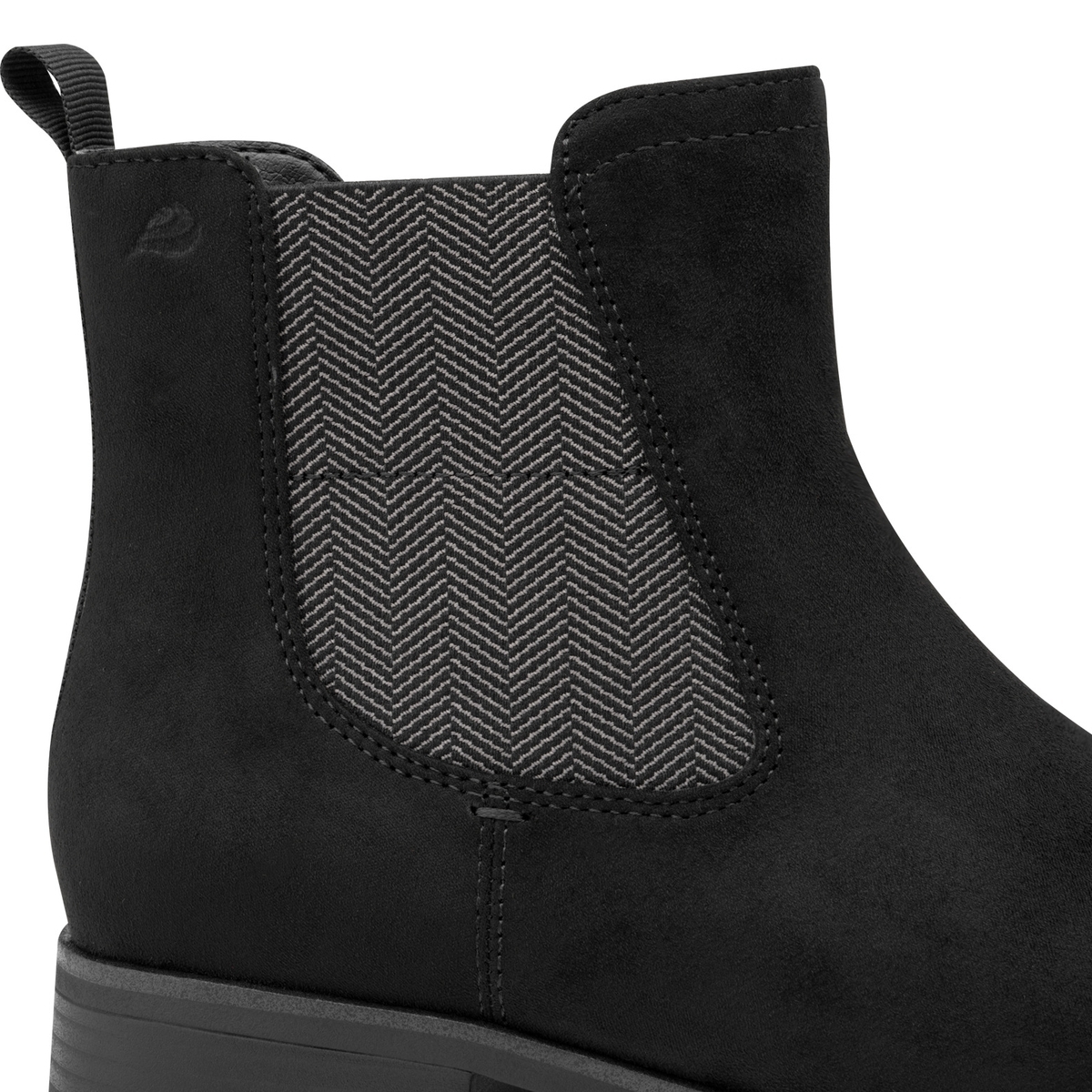Bottine Chelsea pointu noir, JANA