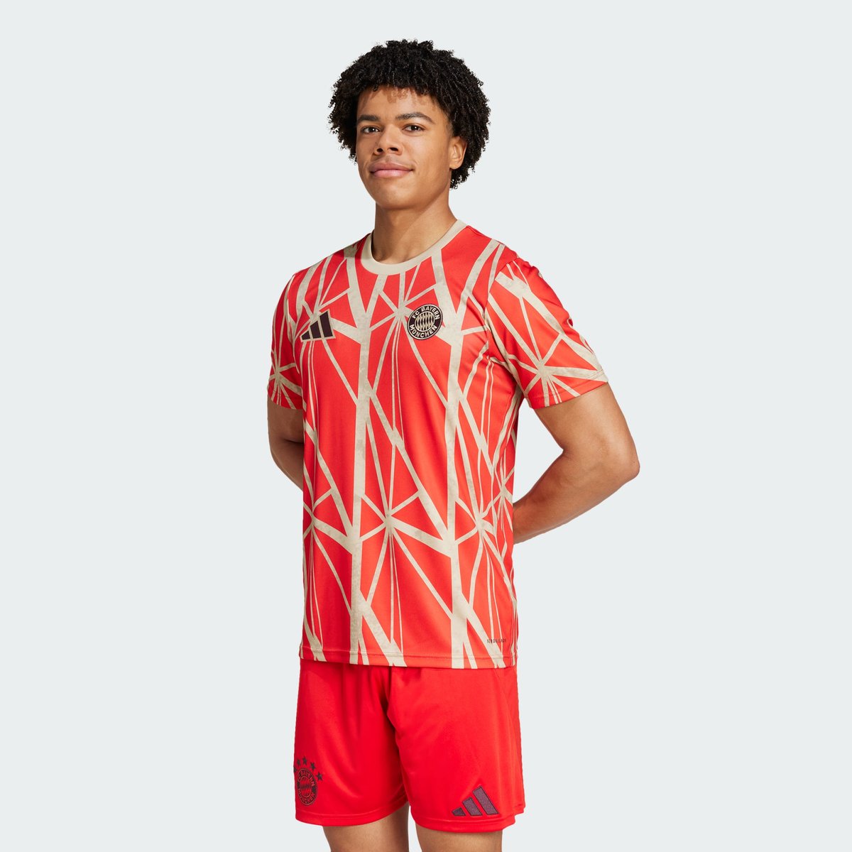 Maillot d’échauffement FC Bayern red, adidas Performance