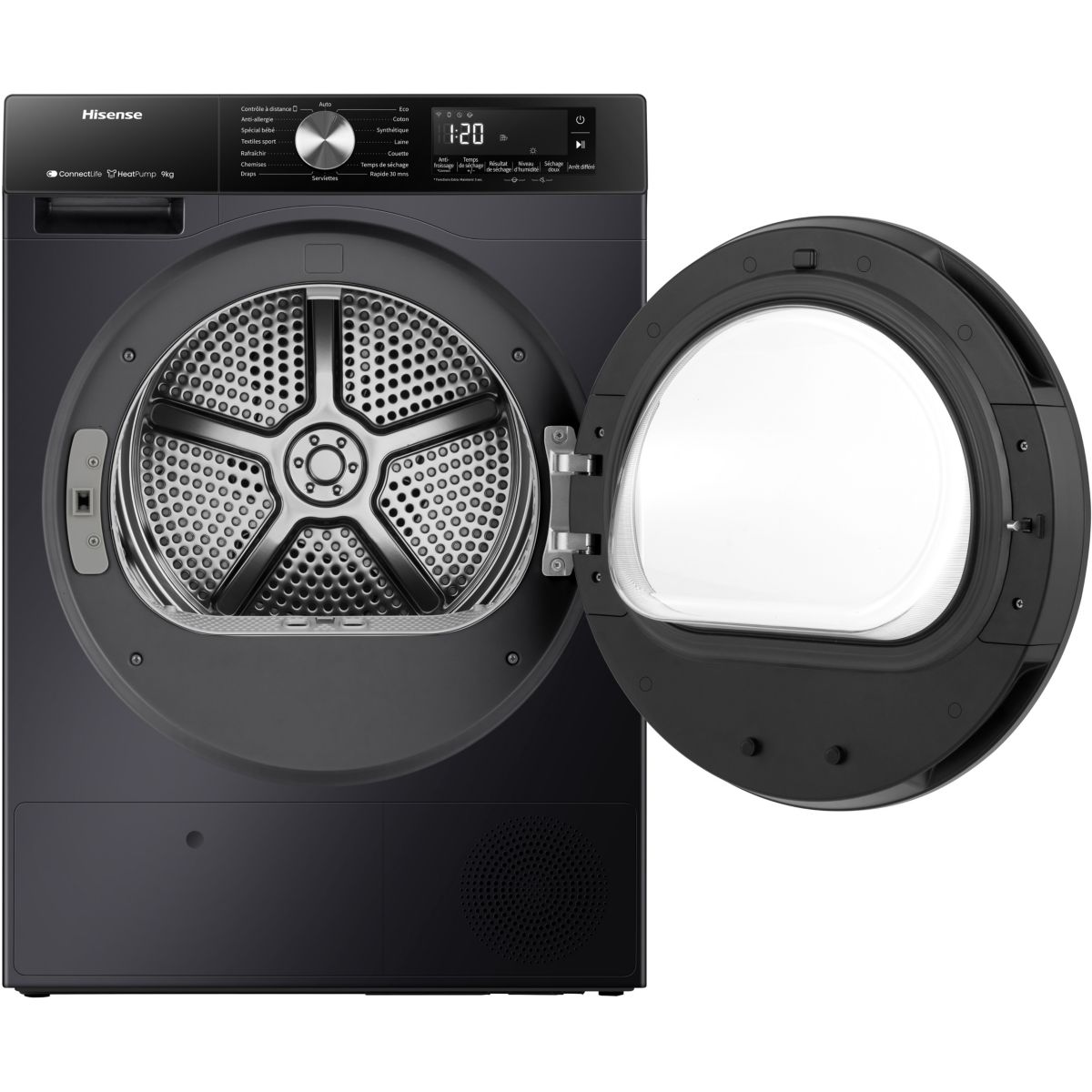 Sèche linge pompe à chaleur DH3S902BBCC couleur unique, HISENSE