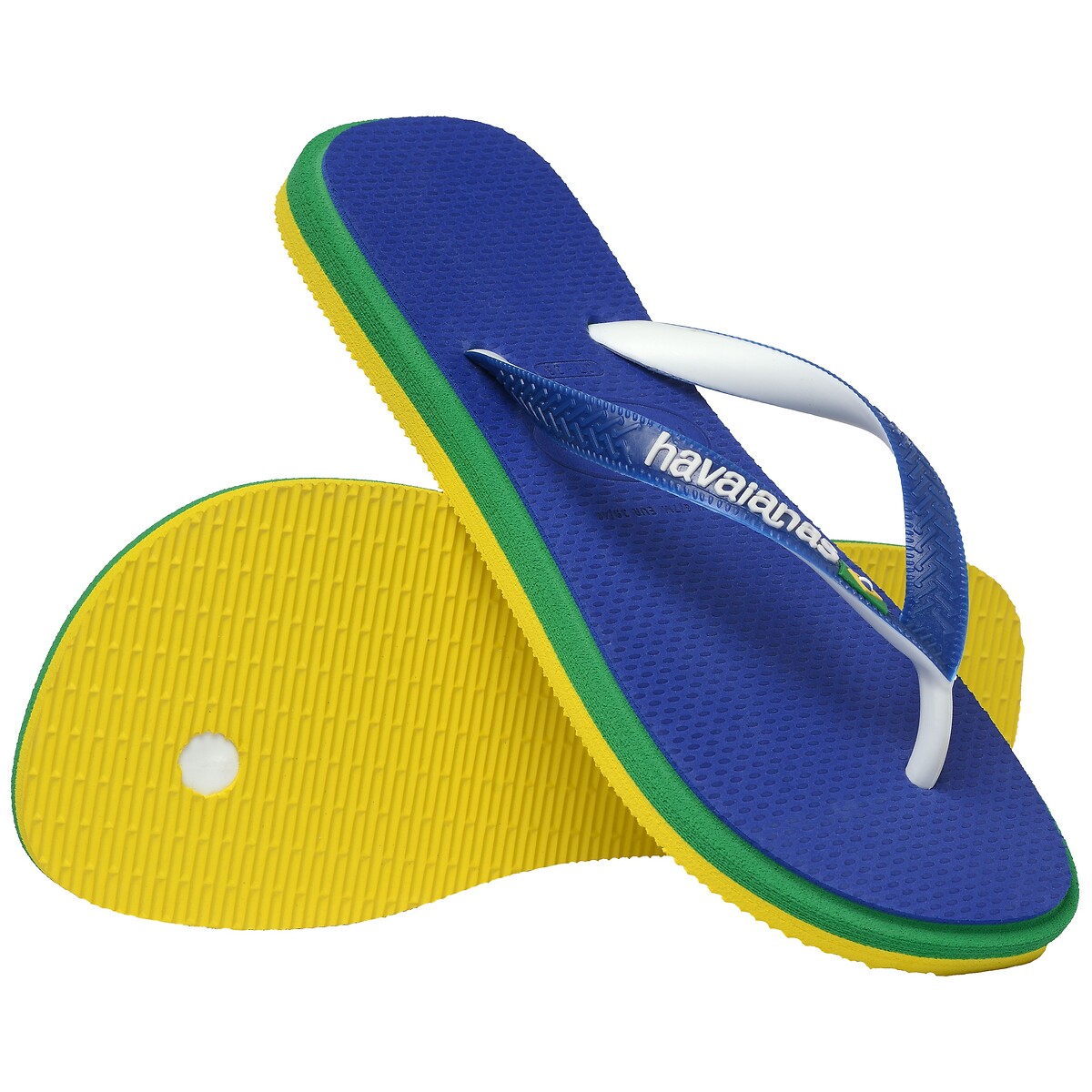 Tongs Hav. Brasil Twist bleu, HAVAIANAS