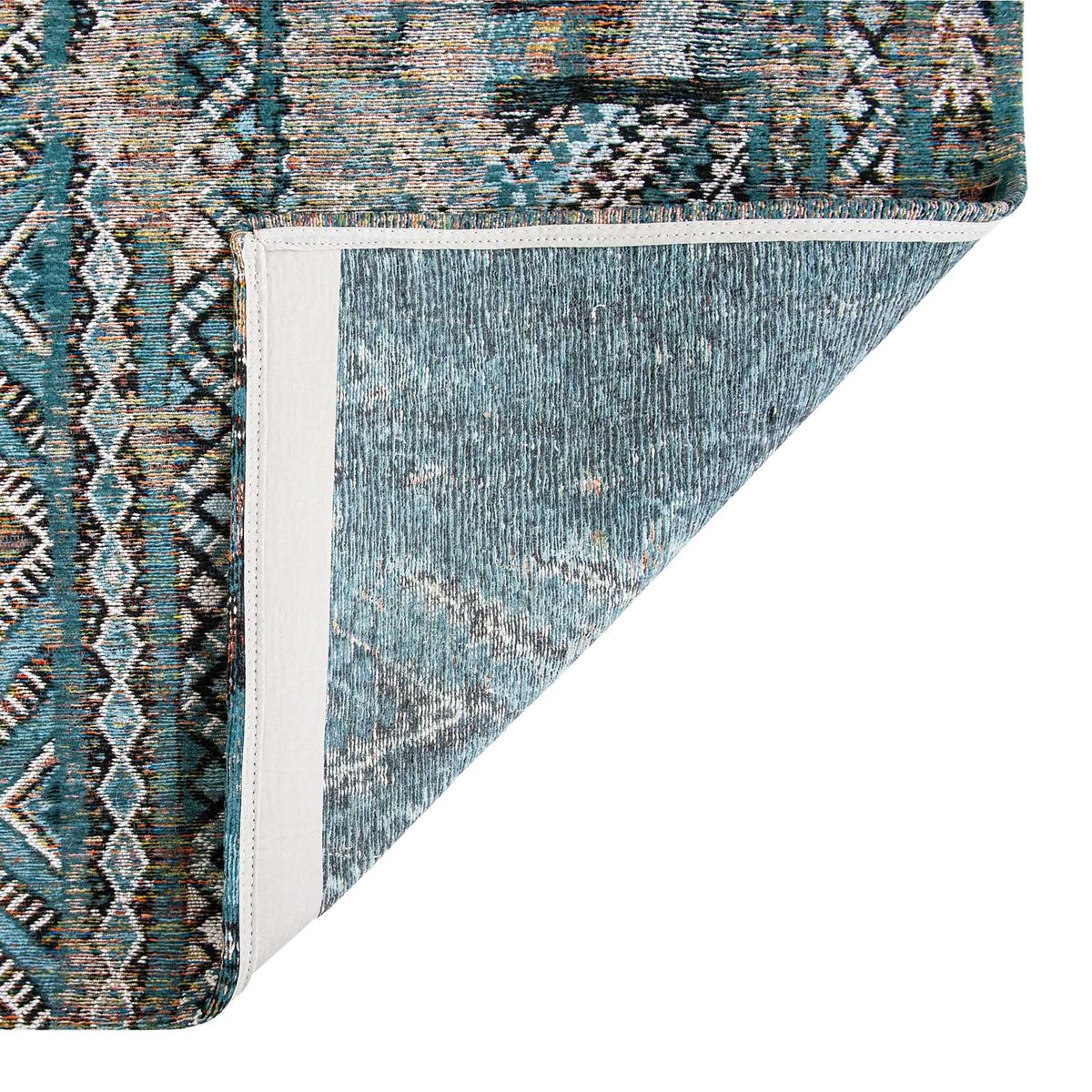 Tapis intérieur/extérieur tissé plat BLUE ANTIK bleu, NOVATREND