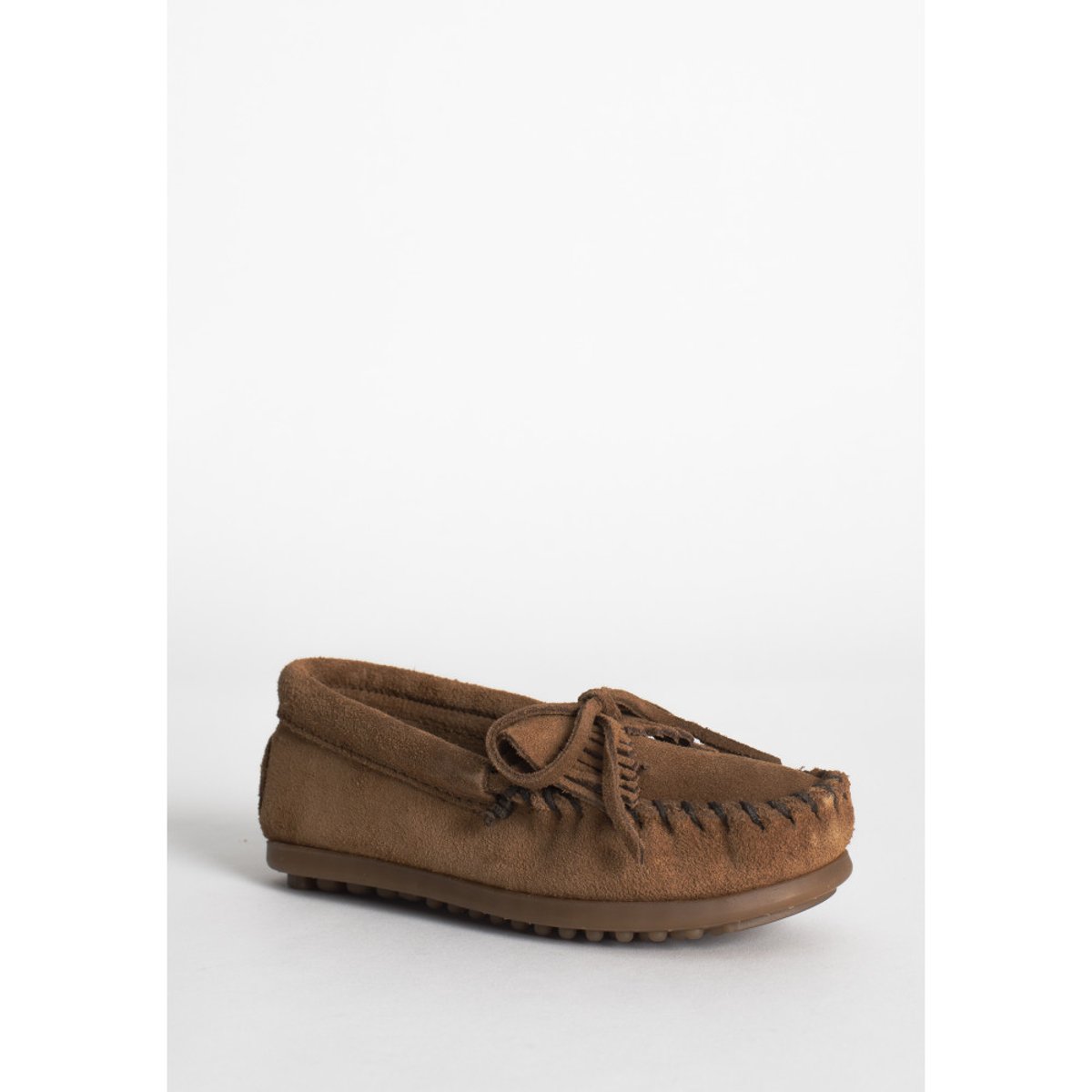 Mocassins à semelle rigide en cuir suede KILTY cognac, MINNETONKA