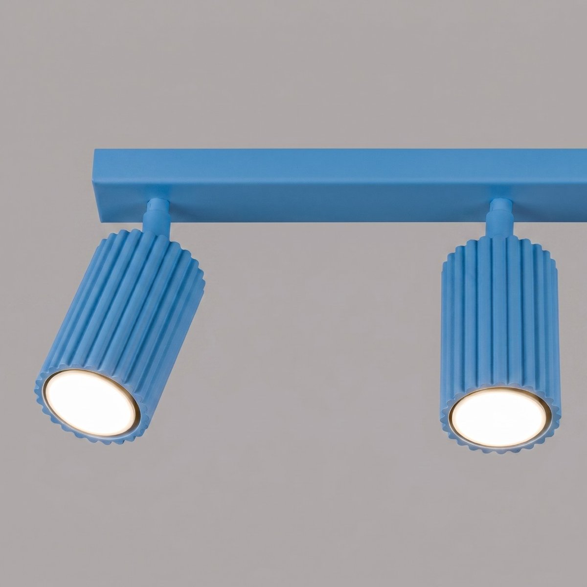 Plafonnier Aluminium Bleu GU10 3 Karbon bleu, EDEN
