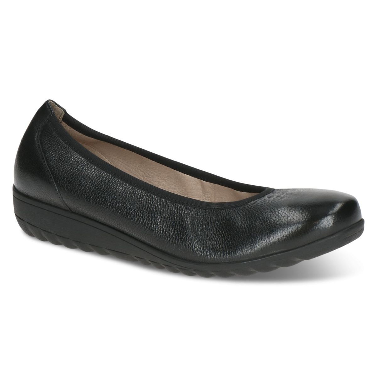 Ballerine en cuir nappa noir, CAPRICE
