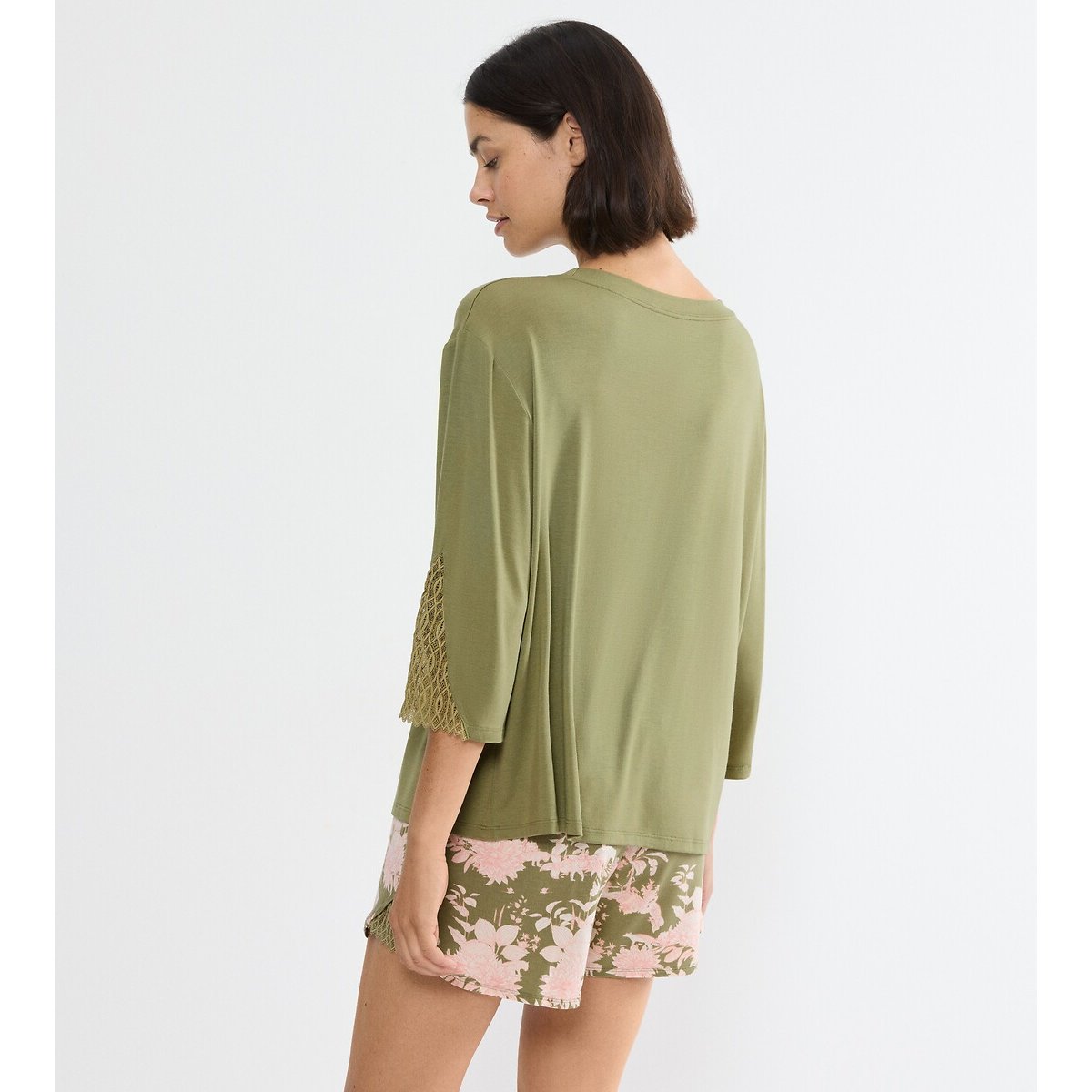 Aura Spotlight Pyjama Top olive, TRIUMPH