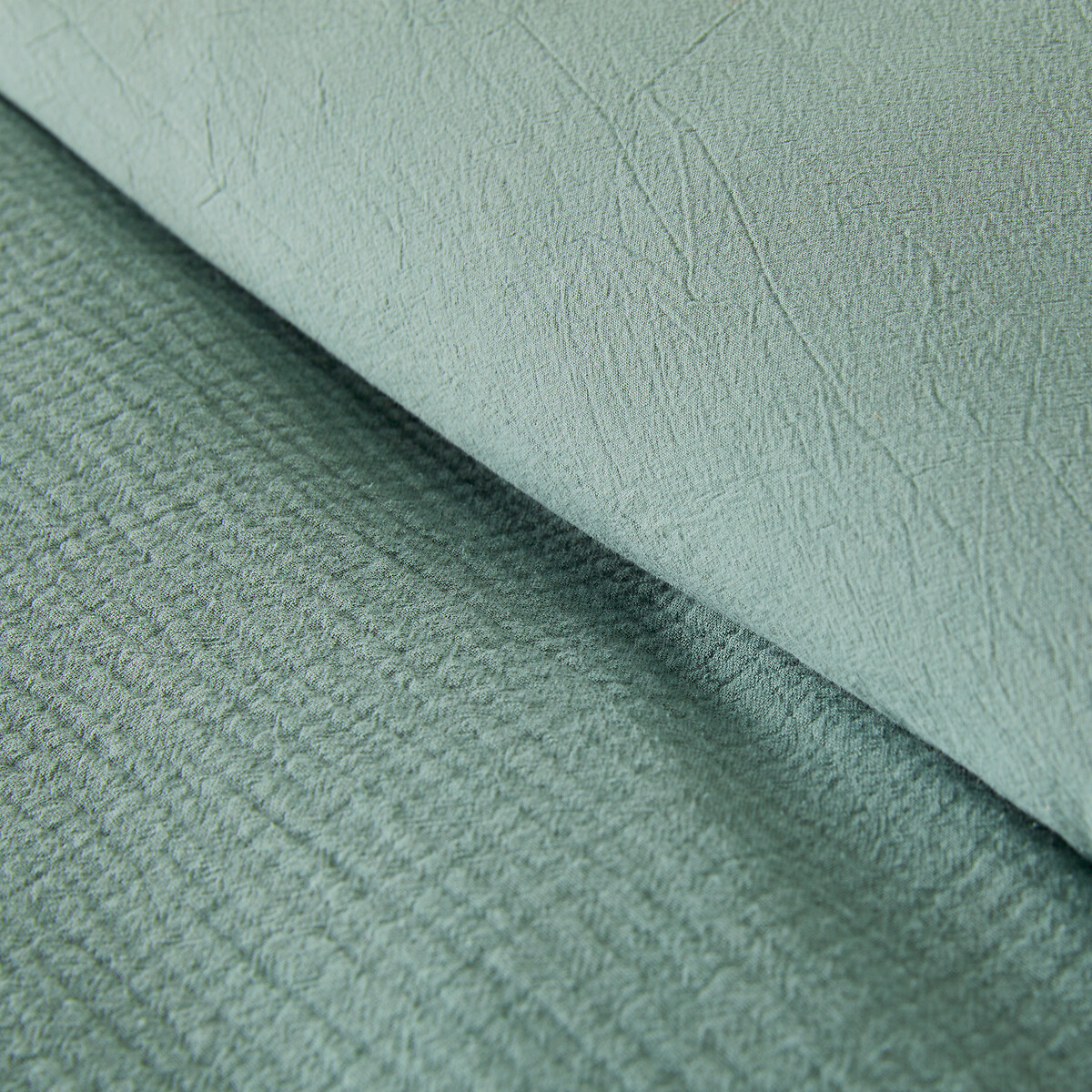 Copripiumino in cotone garzato/cotone lavato, Kumco eucalyptus, LA REDOUTE INTERIEURS