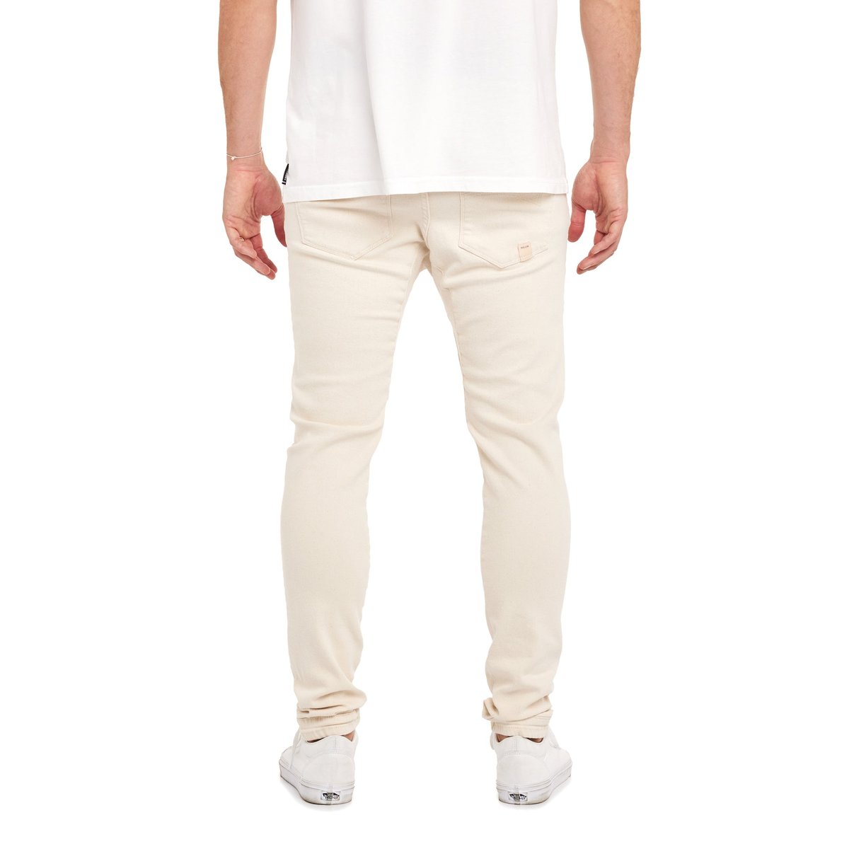PANTALON TAPERED NATURAL blanc, PULLIN