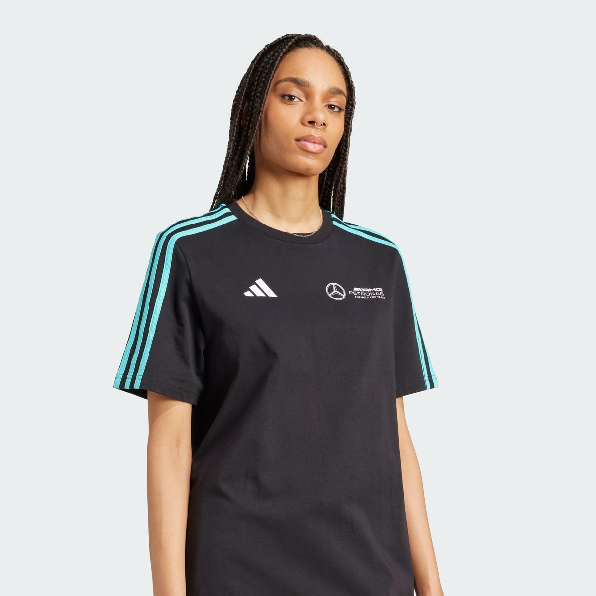 Robe T-Shirt Mercedes - Amg Petronas Formula One Team Dna Robe T-Shirt Mercedes - Amg Petronas Formula One Team Dna black / white, adidas Performance