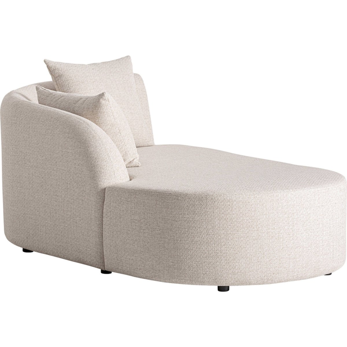 Chaise longue contemporaine collection VACIO beige, RECOLLECTION