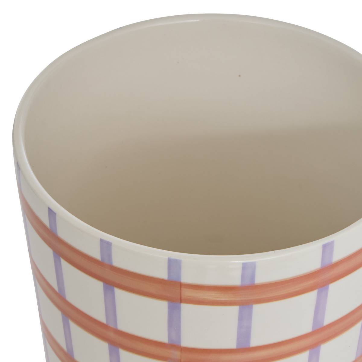 Set de 2 pots de fleurs en dolomite POOL orange, ATMOSPHERA