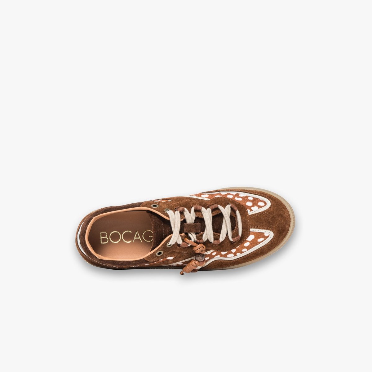 Basket en cuir LULU cognac beige/cognac, BOCAGE