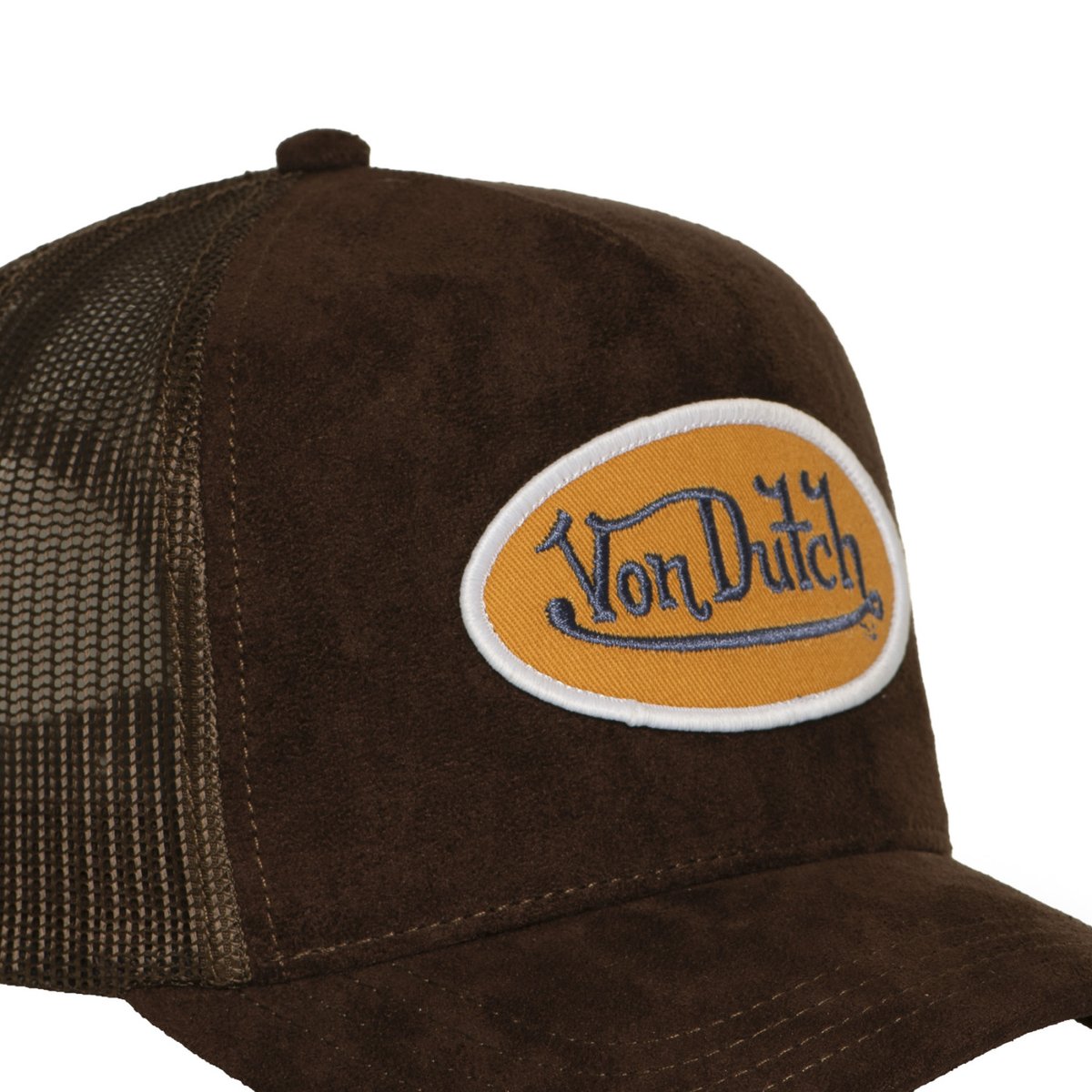 Casquette Trucker FUR marron/moutarde/violet, VON DUTCH