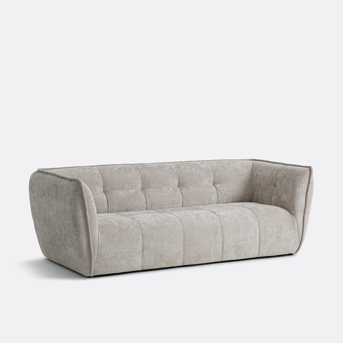 Canapé chenille croisée, 2, 3 ou 4 places, SIMONE taupe, LA REDOUTE INTERIEURS