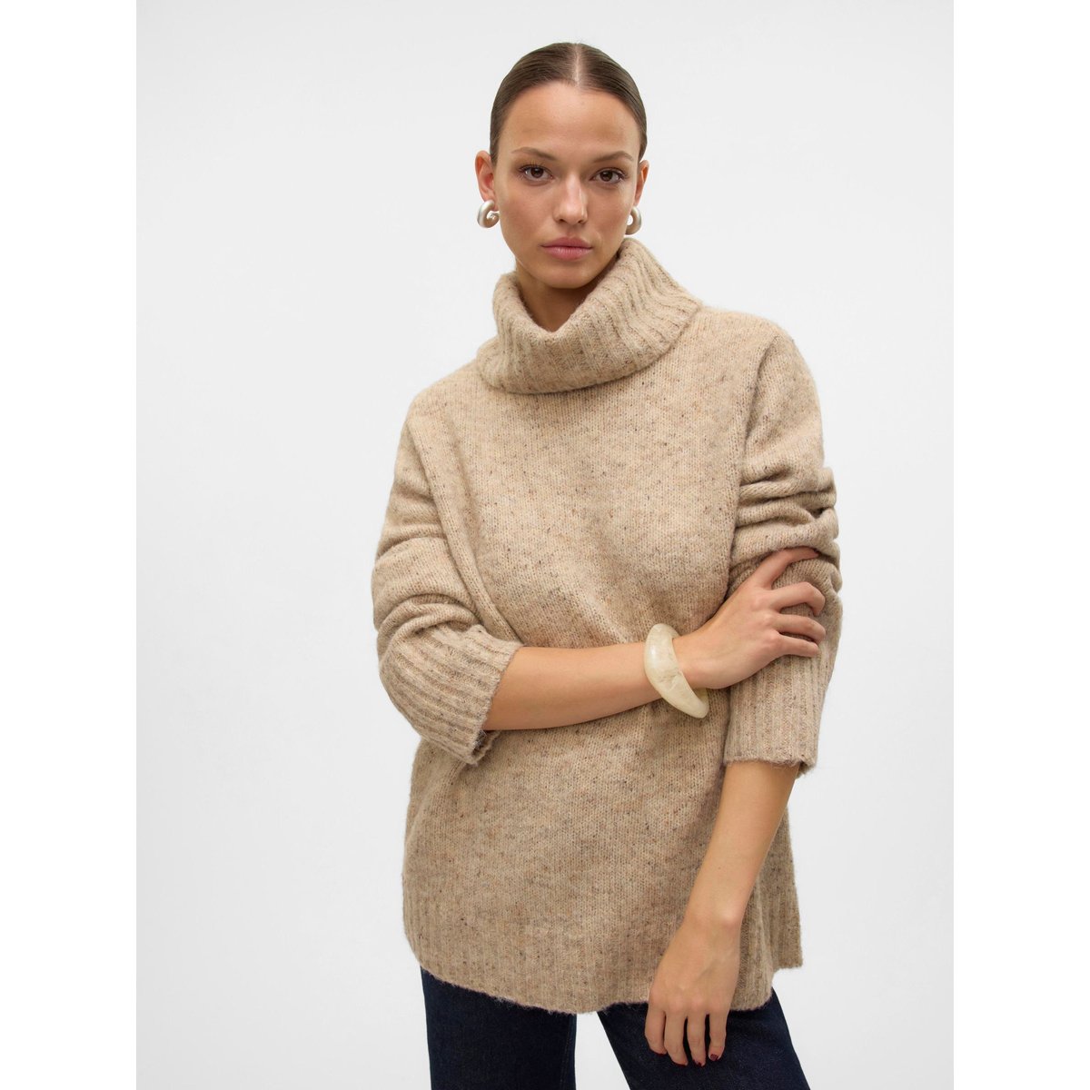 Pull En Maille silver mink, VERO MODA