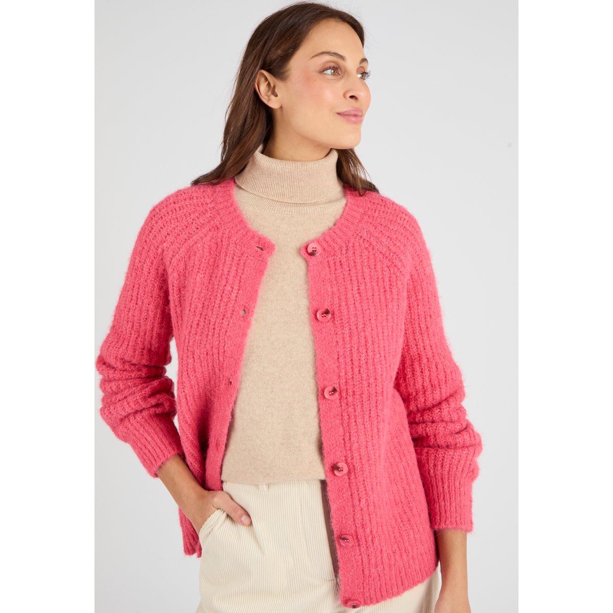 Gilet fils poilus Thermolactyl rouge, DAMART