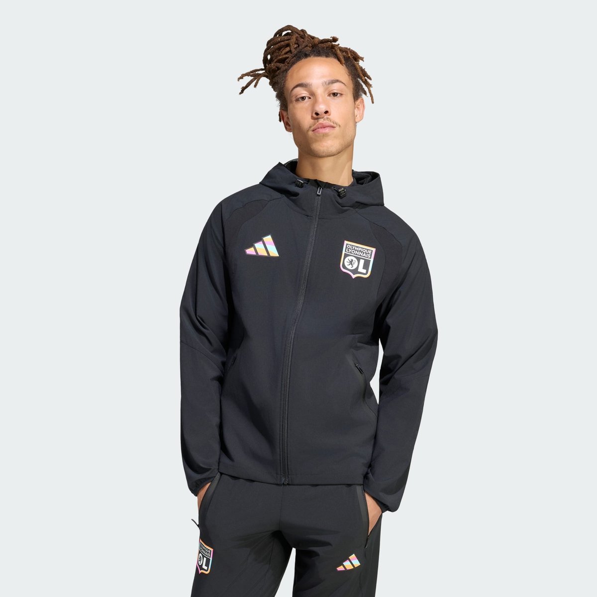 Coupe-Vent Olympique Lyonnais Tiro Travel Coupe-Vent Olympique Lyonnais Tiro Travel black, adidas Performance