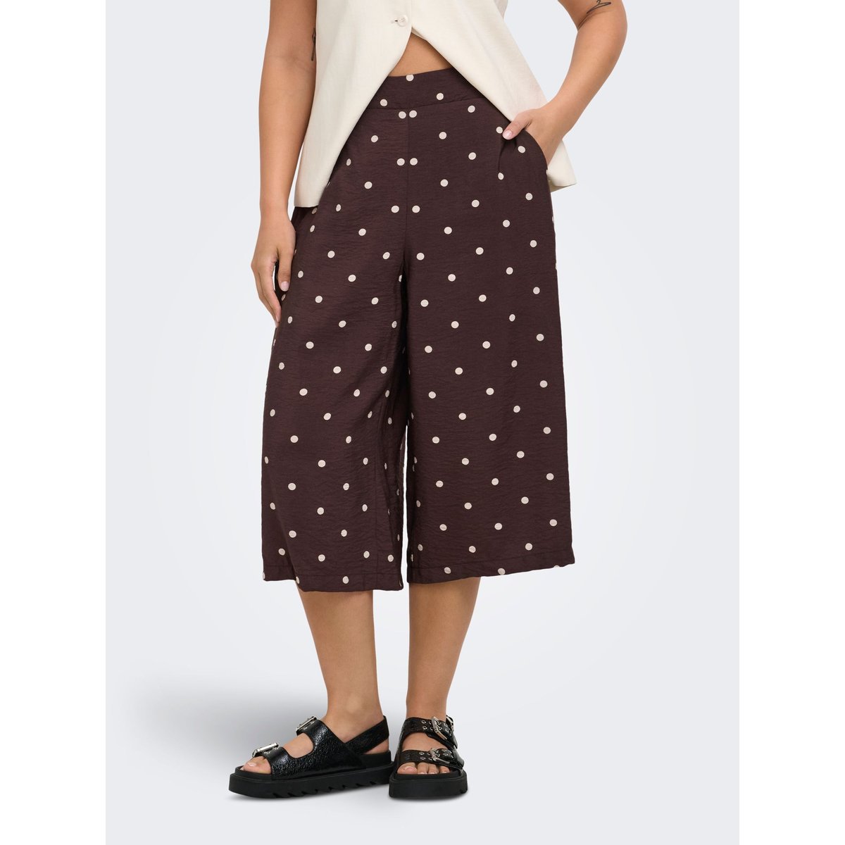 Jupe Culotte marron - coffee bean, ONLY CARMAKOMA