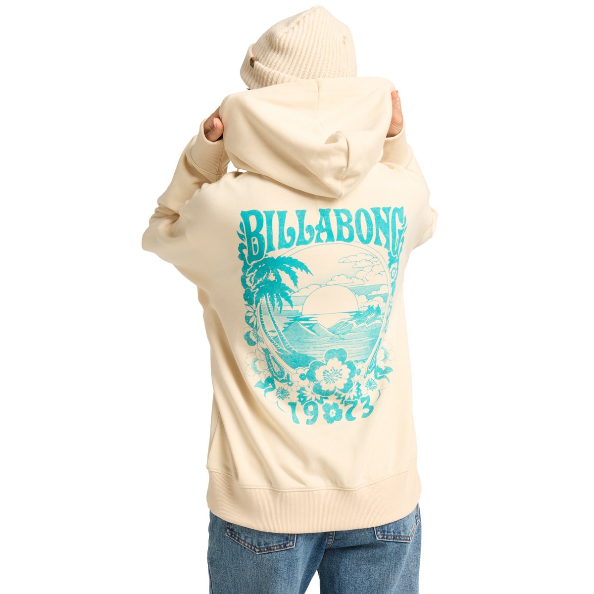 Sweat à capuche MORE RIDES blanc white cap, BILLABONG