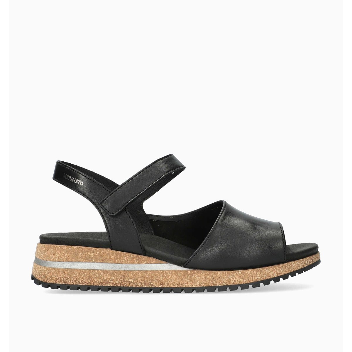 Sandales en cuir JOY noir p5139514, MEPHISTO