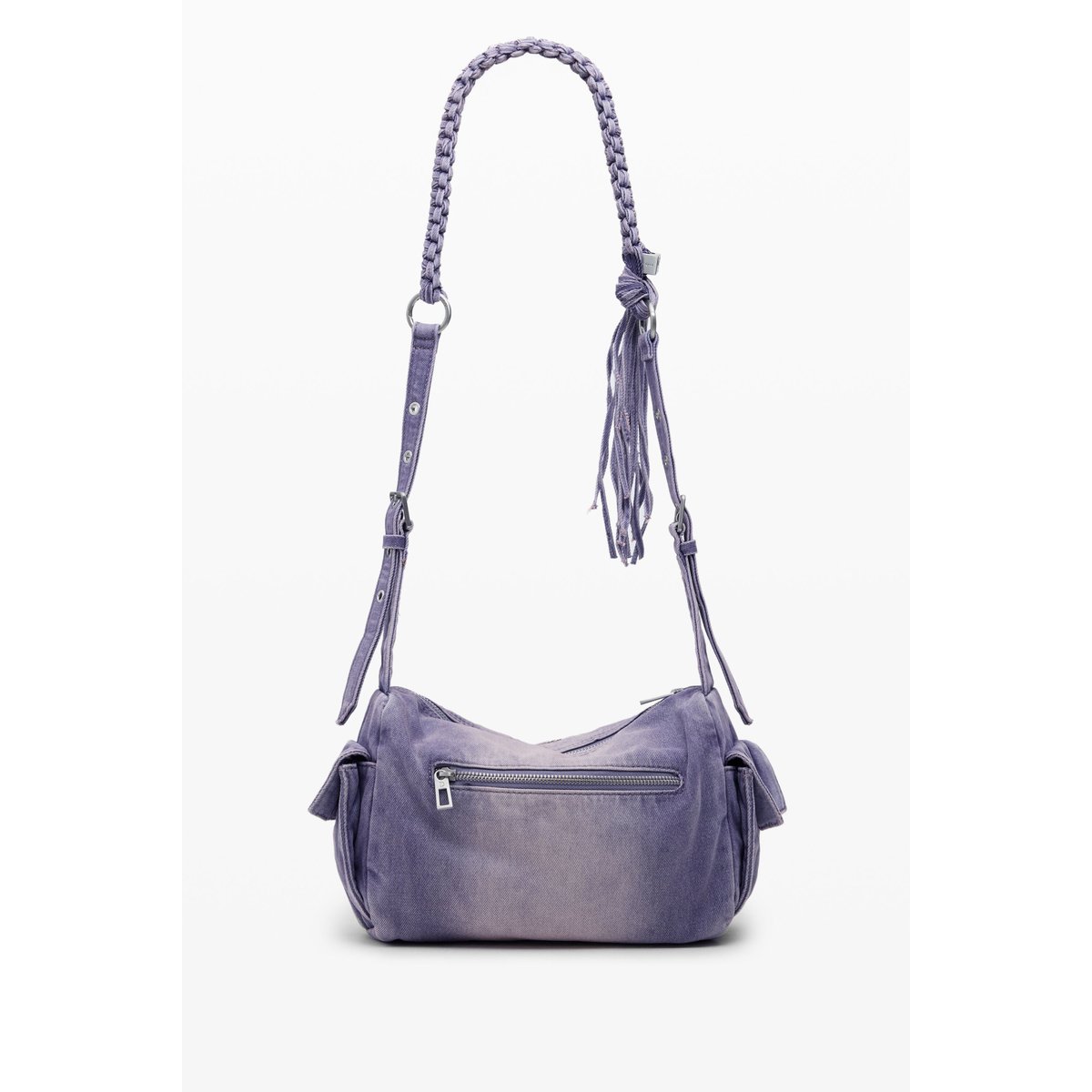 Sac moyen en denim avec poches rouge, DESIGUAL