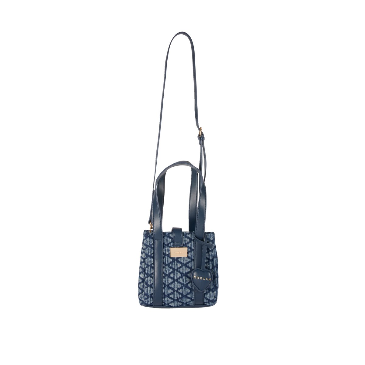Sac cabas matelassé denim stone, MORGAN
