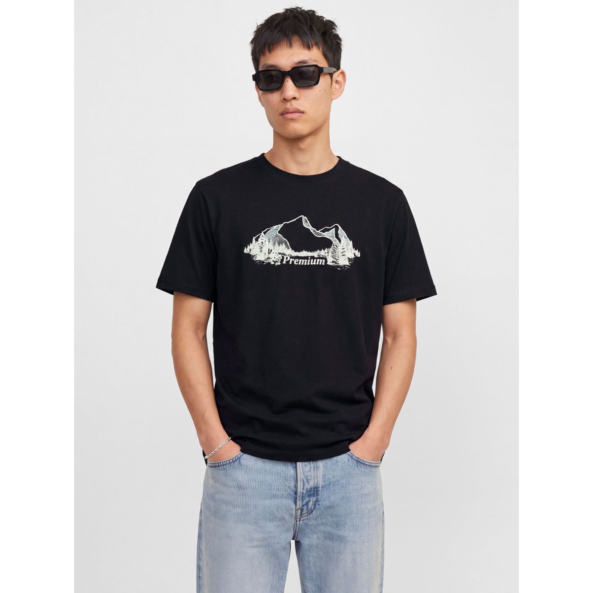 T-Shirt black 2, JACK & JONES