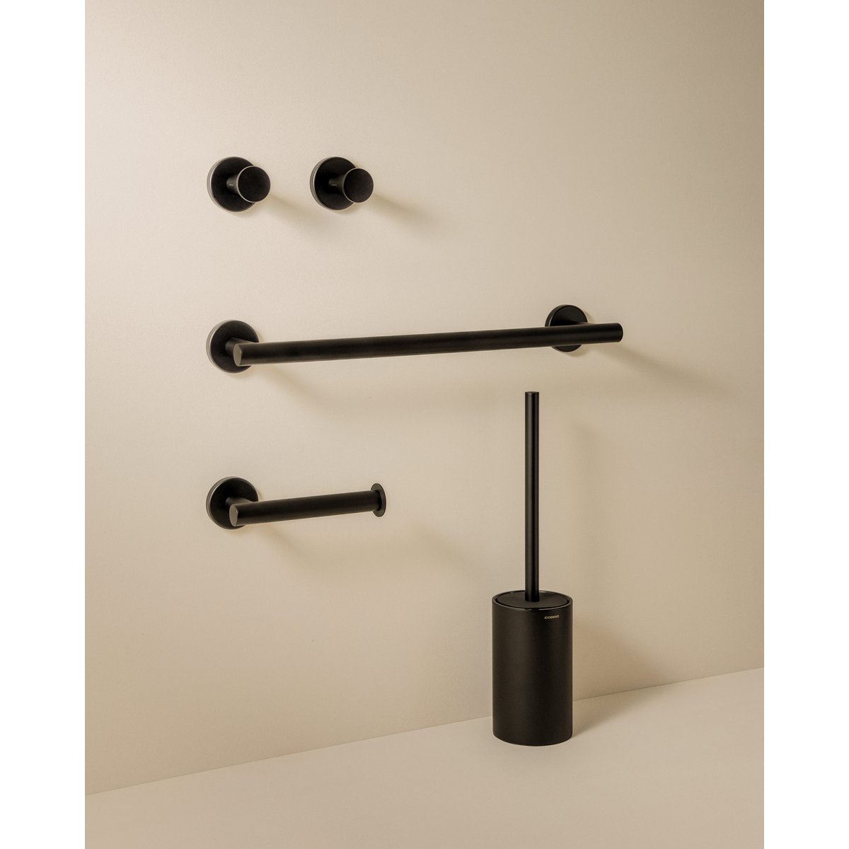 Set Accessoires Salle De Bain  ARCHITECT SP noir mat, COSMIC