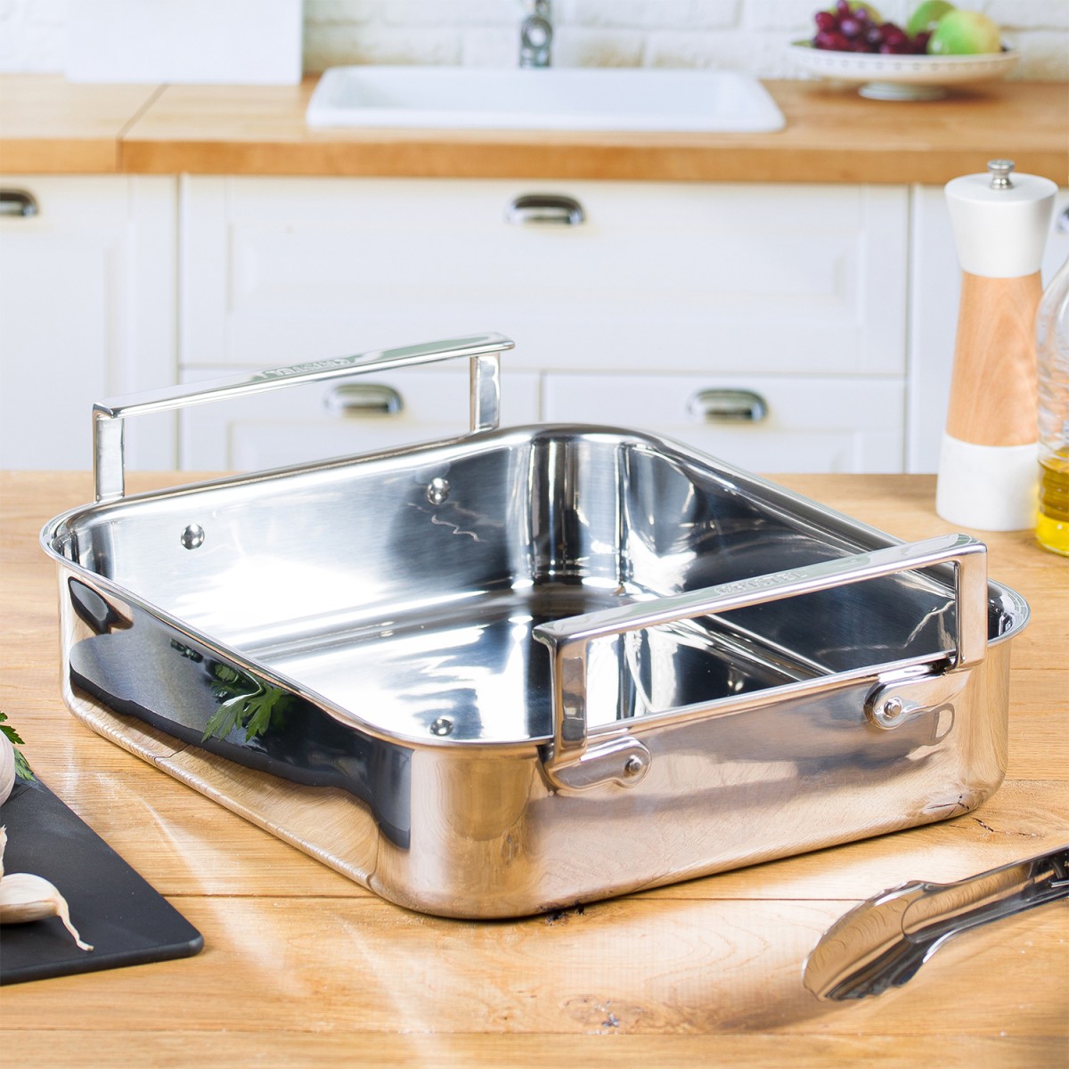 Plat à four inox - sans accessoires COMPLÉMENTS inox, CRISTEL