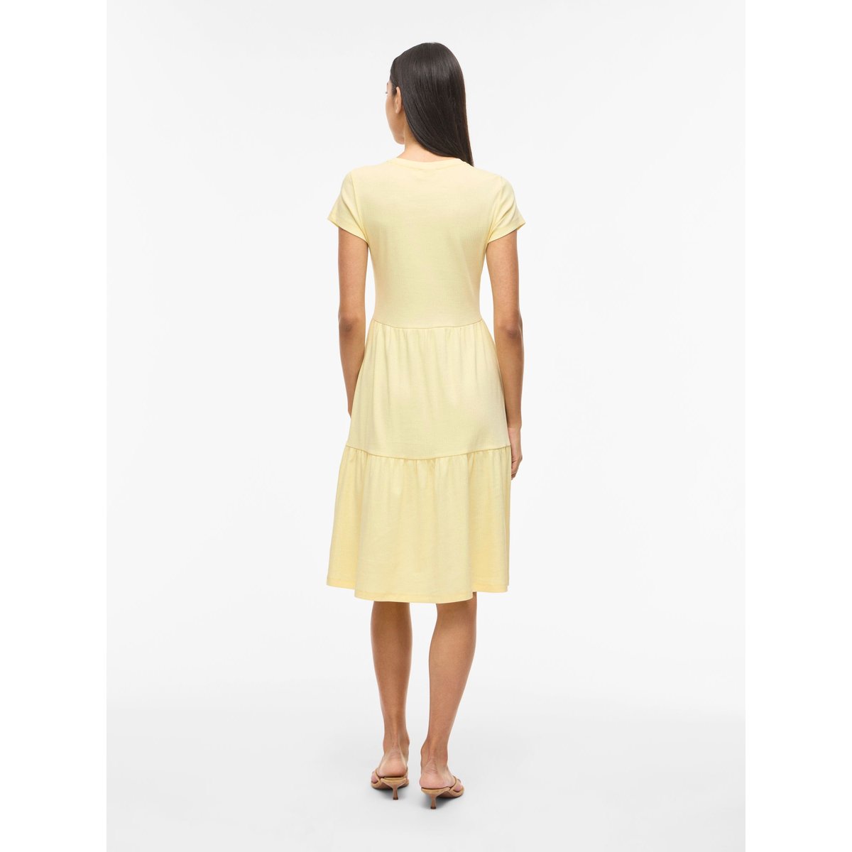 Robe Mi-Longue pastel yellow, VILA