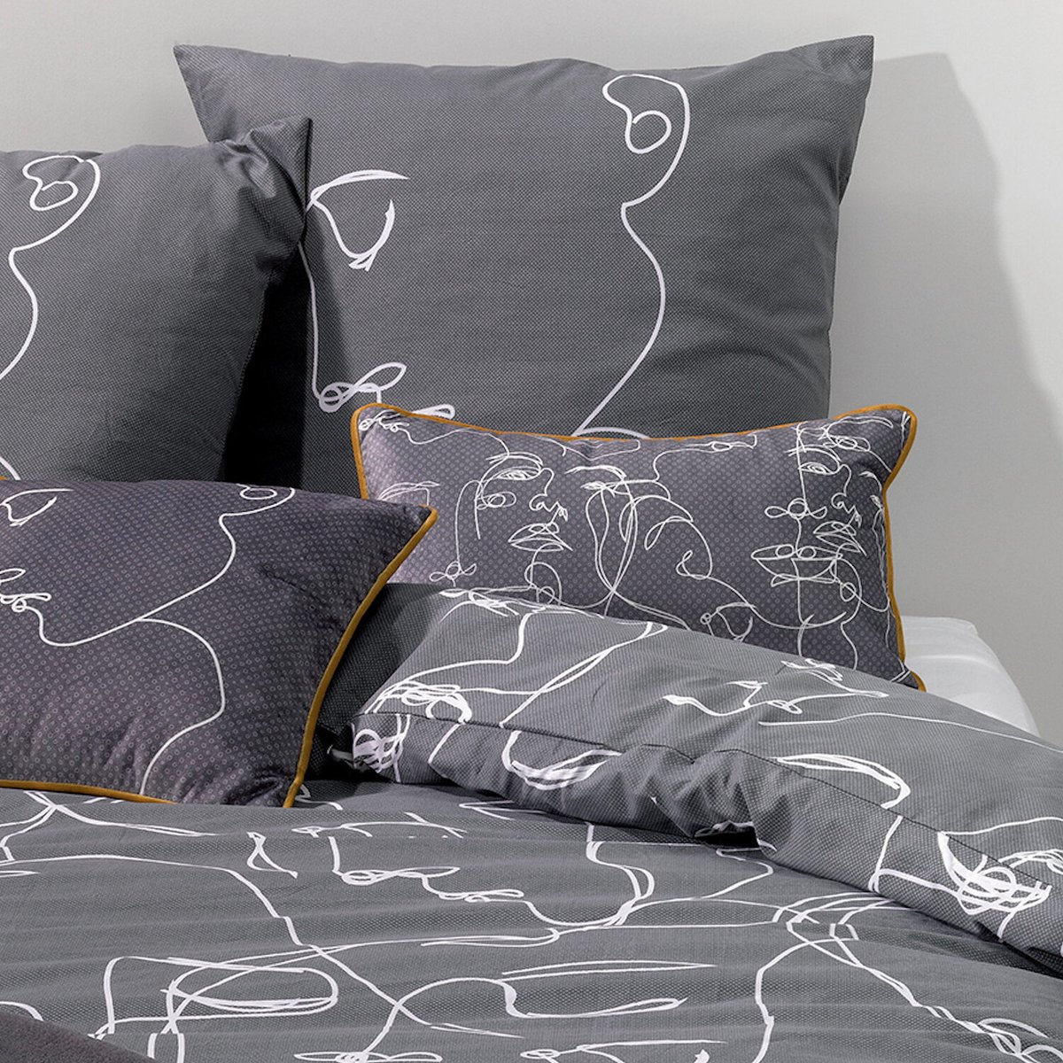 Parure housse de couette imprimée coton avec taie(s), Nymphea multicolore, C DESIGN HOME TEXTILE