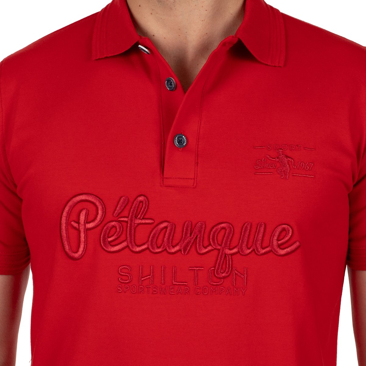 Polo pétanque masters 26 rouge, SHILTON