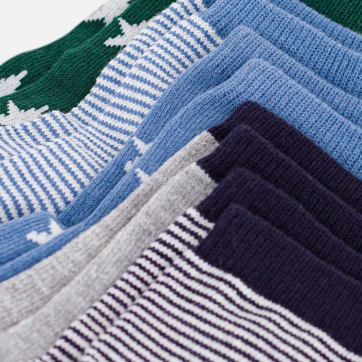 Confezione da 5 paia di calze marine + blu, PETIT BATEAU